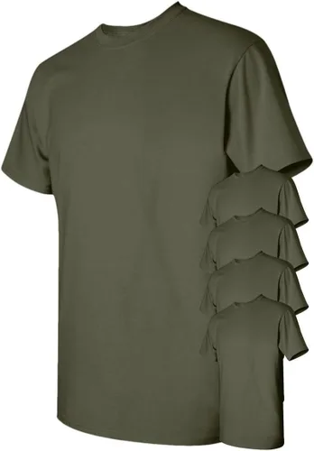 Vista 40 de Gildan Camiseta G500 para hombre Ceniza/baya