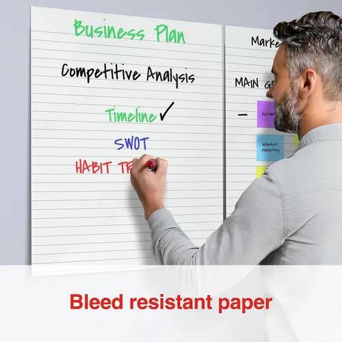 Vista 5 de STAPLES Ultra Sticky Tabletop Easel Pad, 20" x 23", 20 Sheets/Pad (ST62836)