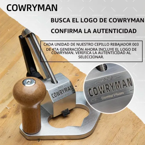 Vista 5 de Herramienta de mano Cowryman para carpintería con enrutador
