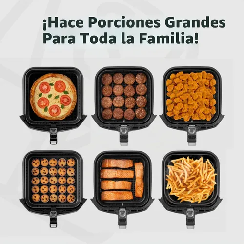 Vista 7 de Freidora de aire Mondial 8 en 1, freidora eléctrica extragrande de 8.6 litros (8.6 cuartos de galón) - 1800 W - Negro