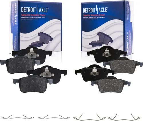 Vista 98 de Detroit Axle - Pastillas de Freno Delantero Izquierdo Reemplazo de Pinza de Disco para Dodge Ram 1500 Dakota Mitsubishi Raider - Juego de 3 piezas