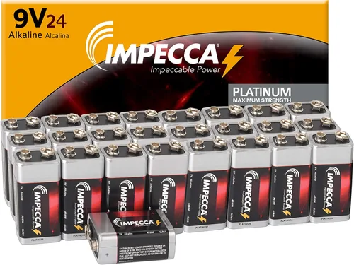 Vista 6 de Impecca Baterías alcalinas D, alto rendimiento 1.5 voltios LR20, batería tamaño D, paquete de 2
