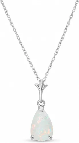 Vista 11 de Galaxy Gold GG 14K Yellow Gold 0.77 Carat Natural Opal Pendant Necklace - October Birthstone - Hope & Creativity - 16" to 24" - Fine Jewelry for