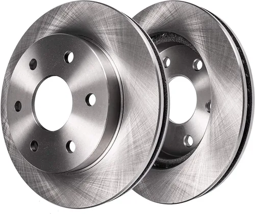 Vista 419 de Detroit Axle - Rotores de freno delantero para 04-13 Mazda 3 Rotores de frenos de disco 06-15 Mazda 5 Reemplazo: Rotor regular delantero de 11.81