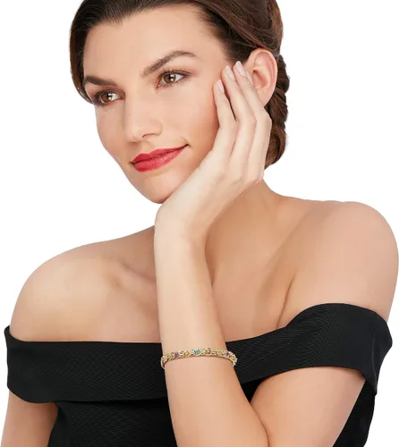 Vista 2 de Ross-Simons 340 ct tw Multi-Stone Byzantine Bracelet in 14kt Yellow Gold