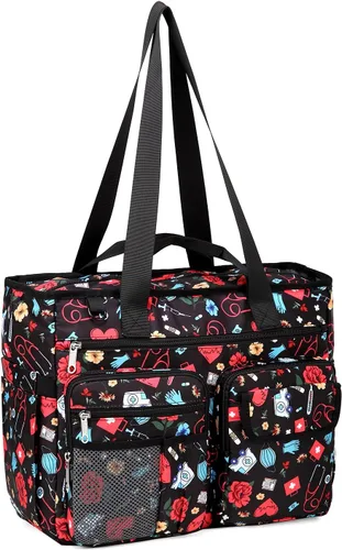 Vista 10 de Gatycallaty Mochila de enfermería Bolsas de enfermería para enfermeras Trabajo Médico Hogar Salud Bolsa de viaje