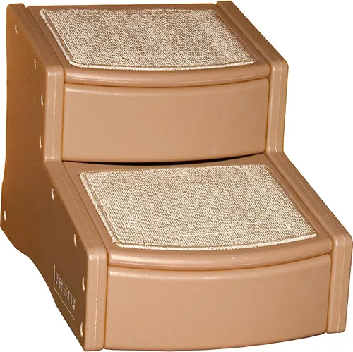 Vista 10 de Pet Gear Easy Step II - Escaleras para mascotas, grano de café, 2 escalones Para gatos/perros de hasta 150 libras, portátil, extraíble, lavable