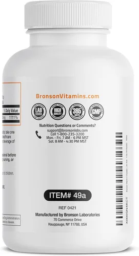 Vista 6 de Vitamina C en polvo, pura absorción, ácido soluble de Bronson Labs, 1