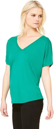 Vista 3 de Bella + lona para mujer Flowy Simple cuello en V8815