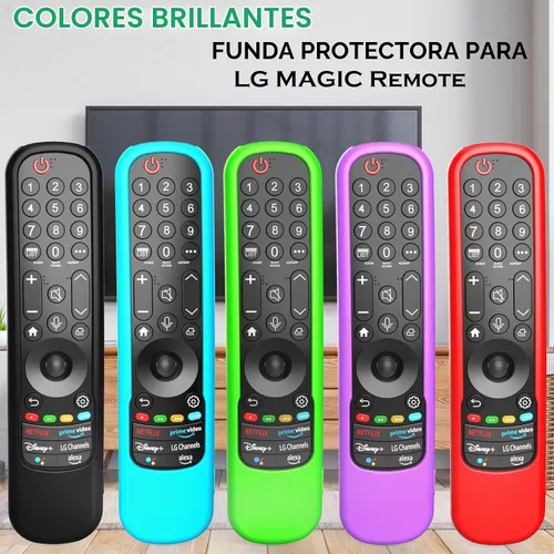 Vista 7 de Funda para LG Magic Remote 2021-2024, funda de silicona para LG Smart TV Remote Control MR24GN MR23GA MR22GA AN-MR21GA, color azul oscuro Azul