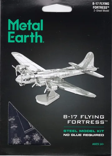 Vista 6 de Kit de modelo metálico 3D de Fascinations Metal Earth B-17 Flying Fortress
