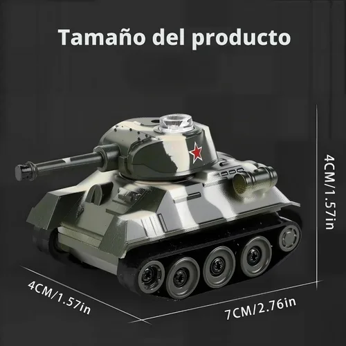 Vista 3 de Mini WWII Gris Alemán Tigre RC Tanque Juguete 1/72 Escala Modelo Electrónico Radio Control Remoto Vehículo Tanque