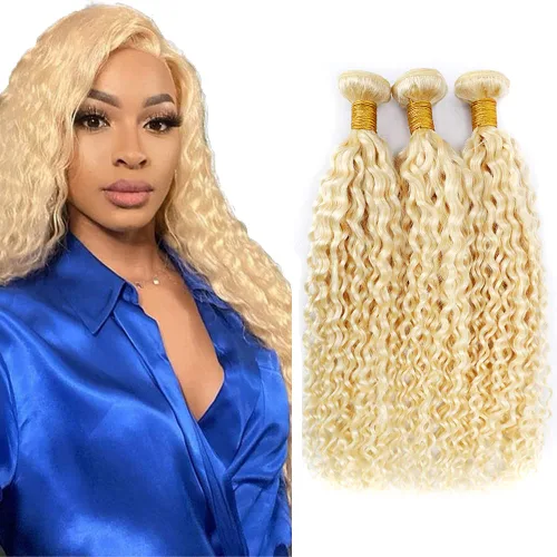 Vista 50 de 300g 1B27 Human Hair Bundles Honey Blonde Bundles Human Hair 10A Brazilian Virgin Remy Hair Extensions 8 10 12 Inch