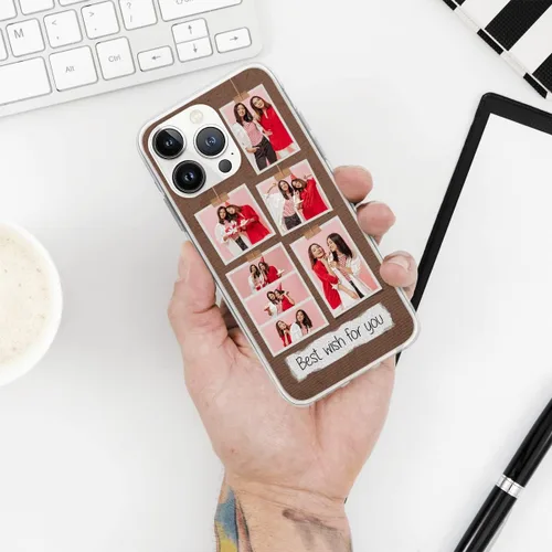 Vista 6 de CUBICER Funda personalizada para teléfono, fundas protectoras de pantalla con texto personalizado, regalos de cumpleaños para mujeres, hombres