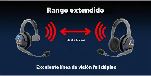 Vista 6 de Eartec Ultralite PRO16 - Sistema de auriculares de intercomunicación inalámbricos para 10 usuarios, largo alcance, 1/2 milla, dúplex completo manos