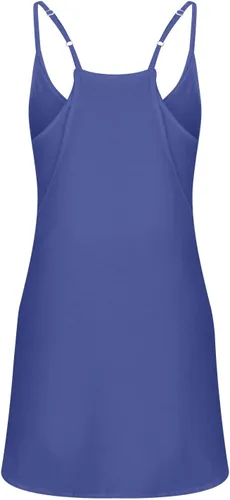 Vista 7 de Vestido de verano con pantalones cortos para mujer, vestido de entrenamiento de tenis, vestido corto sin mangas, tirantes delgados, conjuntos
