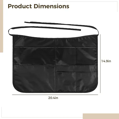 Vista 4 de Adjustable Cleaning Apron with Seven Pockets, Water and Stain Resistant Apron for Professional Use, Professional Cleaning Apron for Housekeeping