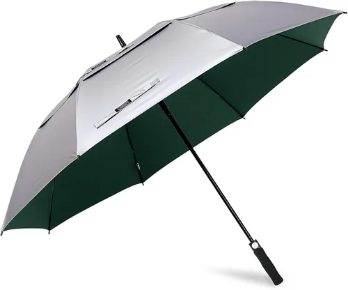 Vista 4 de G4Free Paraguas de golf con protección UV de 47/54/62/68 pulgadas, con apertura automática, doble toldo con ventilación de gran tamaño, extra