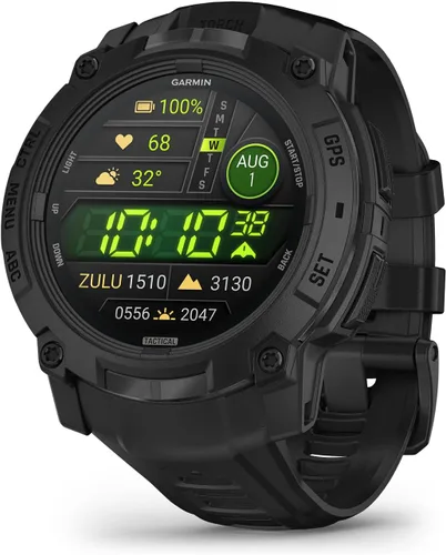 Vista 11 de Garmin Instinct® 3 45mm, pantalla AMOLED, reloj inteligente GPS resistente para exteriores, bisel reforzado con metal, linterna incorporada, hasta