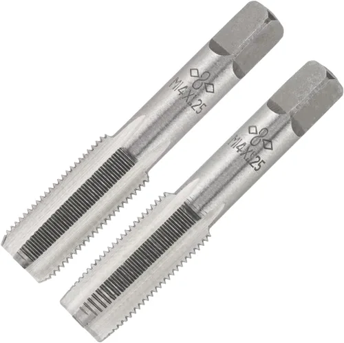 Vista 21 de M2 X 0.4 Mano métrica de grifo, mano derecha M2 X 0.016 in roscado mano grifo 1 par M2 X 0.4 Hand Tap 1Pair, Made of Alloy Tool Steel, Includes a