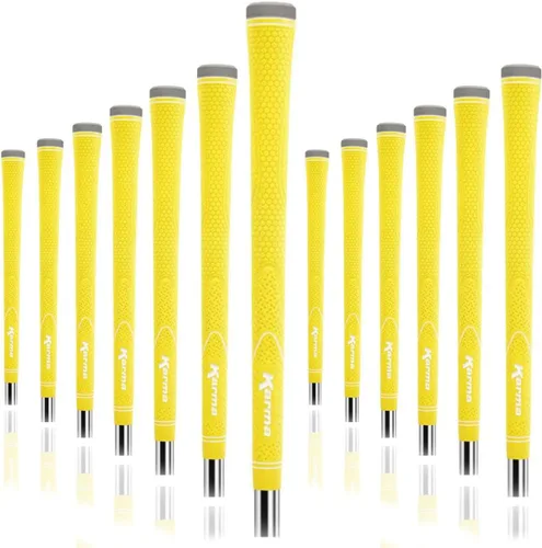 Vista 18 de Karma Neion II - Juego de agarres de golf de repuesto, de goma antideslizante de colores vibrantes para hombres y mujeres, elige individual, 9, 13