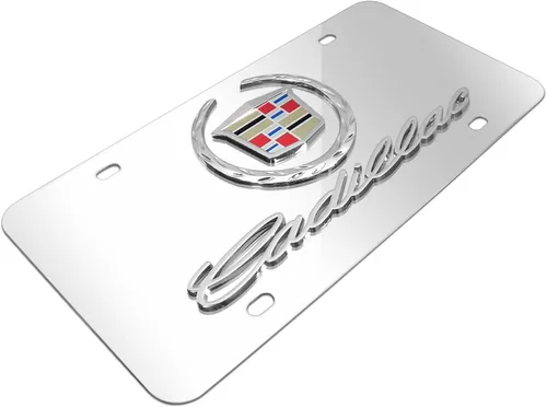 Vista 2 de Nombre y logotipo de Cadillac sobre placa cromada