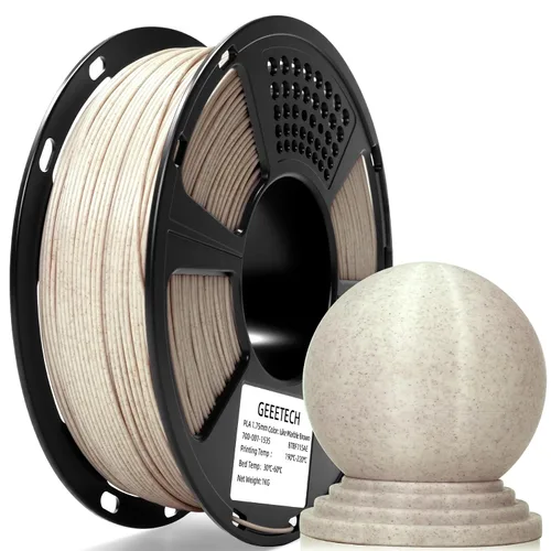 Vista 34 de GEEETECH Filamento PLA de color dorado sedoso de 0.069 libras, filamento de seda brillante para impresora 3D, carrete de 2.2 libras, precisión
