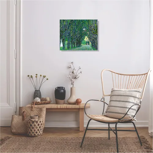 Vista 6 de A&T ARTWORK Avenue to Schloss Kammer por Gustav Klimt. Las reproducciones de arte clásico del mundo, impresiones en lienzo giclée para decoración