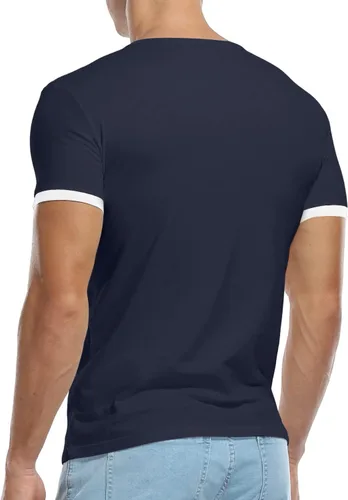 Vista 4 de KUYIGO Henleys - Camiseta de manga corta para hombre, con botones, lisa, de verano, de algodón