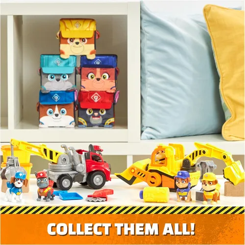 Vista 8 de Rubble & Crew, Figuras de acción de Charger y Wheeler, con arena Kinetic Build-It y 2 herramientas de construcción, juguetes de PAW Patrol