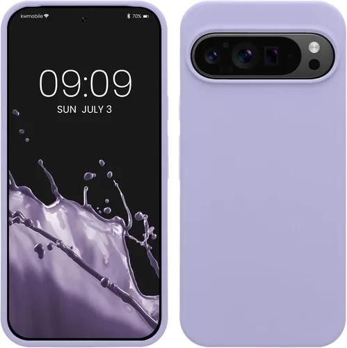 Vista 225 de kwmobile Funda Compatible con Google Pixel 6 Pro - Funda de Teléfono de Silicona TPU con Acabado Suave - Azul Caribe
