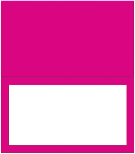 Vista 4 de Fucsia Hot Pink Place Cards - Artículos de papelería para eventos de fiesta (10)