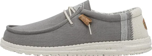 Vista 16 de Hey Dude Wally Linen - Mocasines para hombre, cómodos y ligeros, sin cordones Blanco