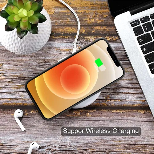 Vista 6 de MZELQ Cartera de TPU Compatible con Funda iPhone 12, Portarjetas Protección de Cámara Cubierta + Protector de Pantalla, Ranura Empujable para Niñas