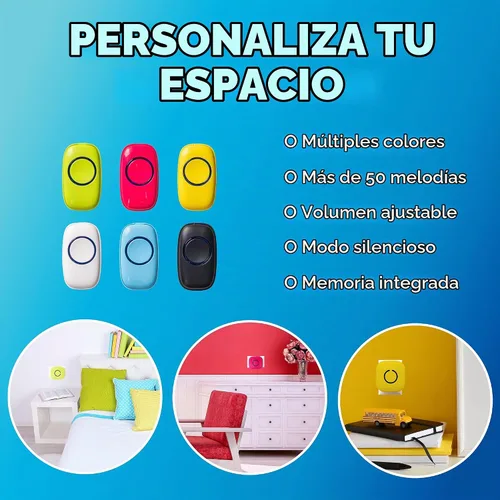 Vista 4 de Timbre inalámbrico de SadoTech – Kit de timbres y timbres impermeables inalámbricos – Rango de más de 1000 pies, timbre de 52 tonos, 4 niveles