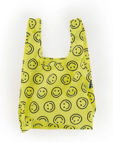 Vista 14 de BAGGU Standard Reusable Shopping Bag, Ripstop Nylon Grocery Tote or Lunch Bag Piel de serpiente rosa
