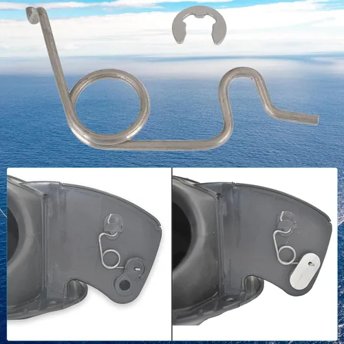 Vista 9 de Resortile de bolsillo para puerta de combustible de acero inoxidable para Toyota Tundra 2007-2020 77305-0C050 77305-0C060 Equipo de sistema