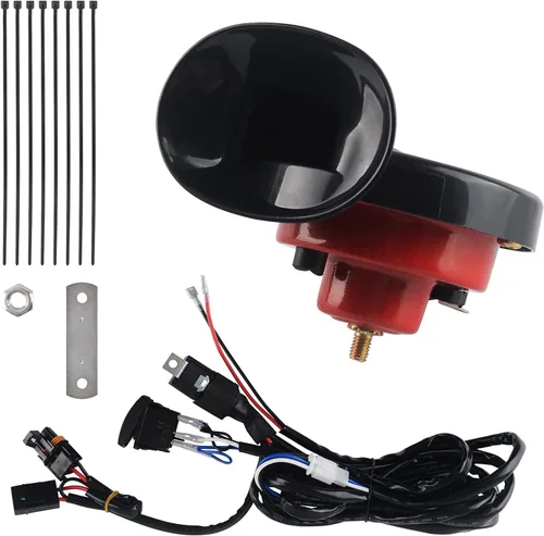 Vista 8 de Kit de bocina fuerte para UTV, kit de bocina RZR con interruptor basculante de 12V para Polaris RZR Ranger, PRO XP, Can Am, hasta 2021