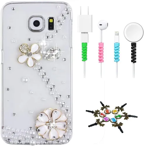 Vista 11 de Bling Case SSSGCDwCPSeries-12 - Funda con tapa y cristales brillantes, diseño 3D hecho a mano