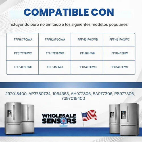 Vista 3 de Termistor congelador 297018400 garantía de 12 meses