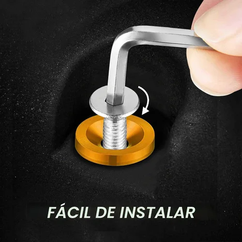 Vista 3 de TOMALL Juego de 20 tornillos de aluminio para guardabarros, arandela de parachoques, perno de motor, accesorios de tornillos de perno M6 para Oro
