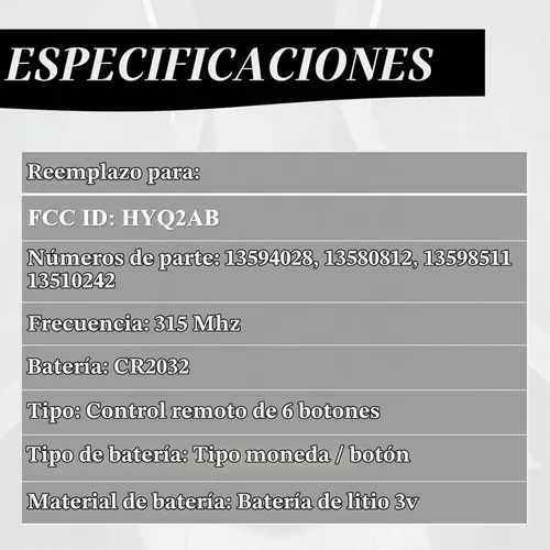 Vista 4 de MechanMagic Llavero de repuesto compatible con Cadillac Escalade 2015-2020 Escalade ESV 2015-2020 de proximidad inteligente sin llave, control