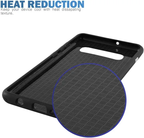 Vista 5 de CasesOnDeck - Carcasa compatible con Motorola Moto E5 Plus y Moto E5 Supra[Grip Tactical] de dos piezas con carcasa rígida y piel flexible