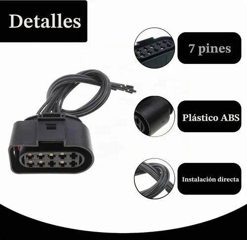 Vista 5 de Conector de coleta para faros delanteros Kenworth T680, conector de coleta de faro halógeno