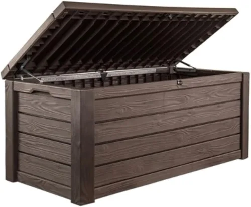 Vista 16 de Keter Astoria - Caja de almacenamiento exterior de 150 galones para Astoria Gris