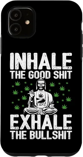 Vista 8 de Inhale Good Shit Exhale Bullshit - Weed Cannabis - 420 Case for iPhone 17
