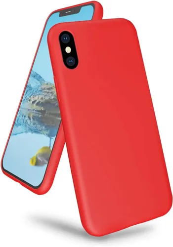Vista 11 de Funda compatible con iPhone Xs Max de 6.5 pulgadas, protección contra caídas de gel de silicona líquida de cuerpo completo con microfibra suave a