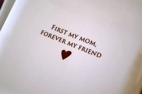 Vista 3 de Personalized Mother's Day Gift, Mother's Day Present, Mom Gift, Mom Wedding Gifts - First My Mom, Forever My Friend- Square Keepsake Box