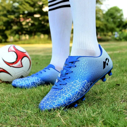 Vista 6 de MAUGELY AG - Zapatos deportivos de fútbol para hombre y mujer, resistentes al desgaste, antideslizantes para niños