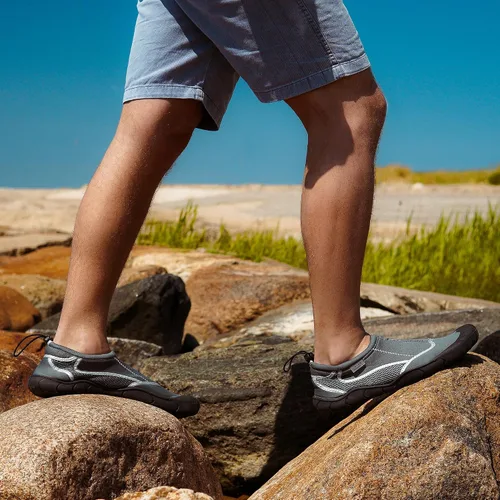 Vista 7 de NORTY Wave Aqua Sock - Zapatos de agua para hombre - Zapatos de natación para hombre - Zapatos de playa para hombre - Calcetines de agua - Zapatos